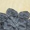 1 Piece 4.5" Width Black Beaded Rhinestone Flower Applique for Dress Embellishment and Costume DIY
